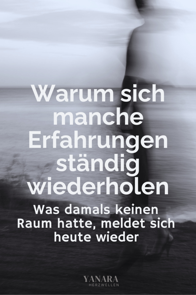 Warum wiederholen sich manche Erfahrungen immer wieder? Und wie kannst du sie endlich hinter dir lassen? Oftmals meldet sich das, was damals keinen Raum hatte, erneut. Erfahre, wie alte Verletzungen gebundene Energie erzeugen, warum sich bestimmte Muster wiederholen und wie du Frieden mit deiner Vergangenheit schließen kannst.