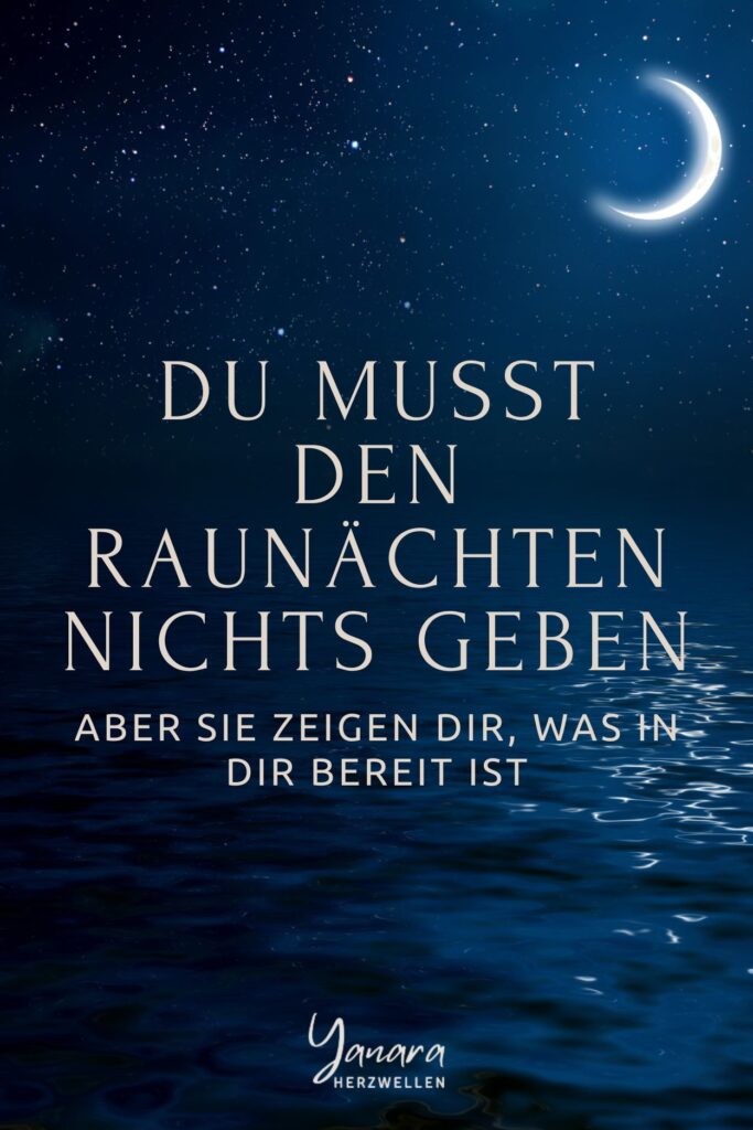 Die Raunächte verlangen keine Aktivität, sondern Präsenz. Nicht jede Seele ist bereit, wirklich hinzuhören, wenn innere Bilder, Gefühle oder Wahrheiten auftauchen. Diese Zeit zwischen den Jahren wirkt dort am stärksten, wo Offenheit für innere Wahrnehmung und ehrliche Selbstbegegnung vorhanden ist.