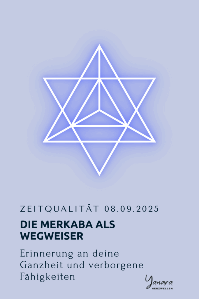 Die Merkaba erinnert dich an deine Ganzheit. Erfahre, wie verborgene Fähigkeiten jetzt ans Licht treten dürfen.