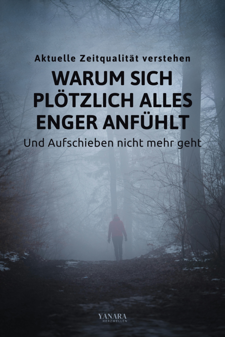 Fühlt sich dein Alltag plötzlich enger an, obwohl sich im Außen kaum etwas verändert hat? In der aktuellen Zeitqualität verschiebt sich deine innere Toleranzgrenze. Dieser Artikel hilft dir, die aktuelle Zeitqualität zu verstehen und einzuordnen, warum sich gerade vieles enger anfühlt und was dahinter steckt.