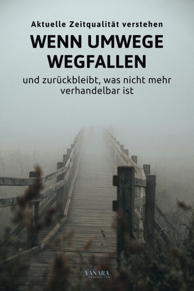 Du weißt längst, was für dich stimmig ist und gehst trotzdem nicht los. Nicht, weil dir Klarheit fehlt. Sondern weil du spürst, was sich wirklich verändern würde. Genau das macht es gerade so schwer: Du kannst es nicht mehr übergehen, doch du hast es noch nicht umgesetzt. In der aktuellen Zeitqualität verschwindet der Zweifel, der dich bisher hat warten lassen. Und genau dadurch entsteht Druck. Dieser Artikel zeigt dir, warum das passiert und was sich gerade wirklich in dir zuspitzt.